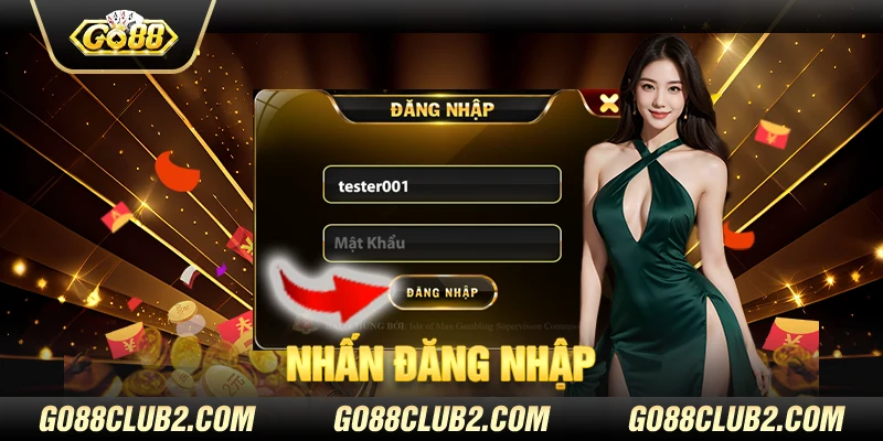 Nhấn Đăng nhập